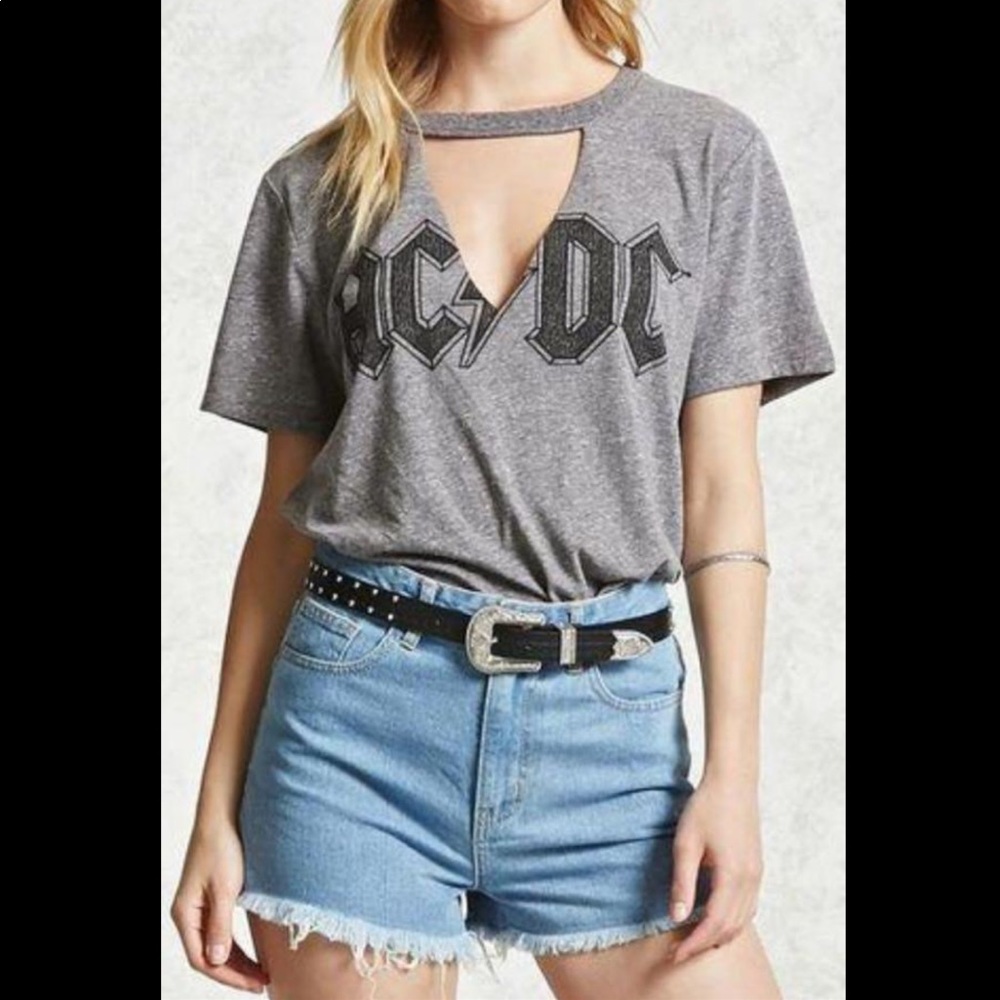 Forever 21 High Rise Cut Off Frayed Shorts